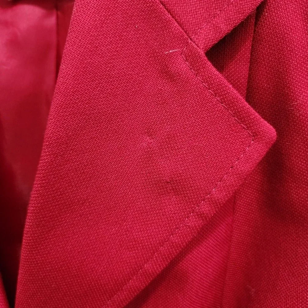 Lot of‎ 2 Mary Kay Women's Button Up Blazer Jackets Red Embroidered Size 2/2P